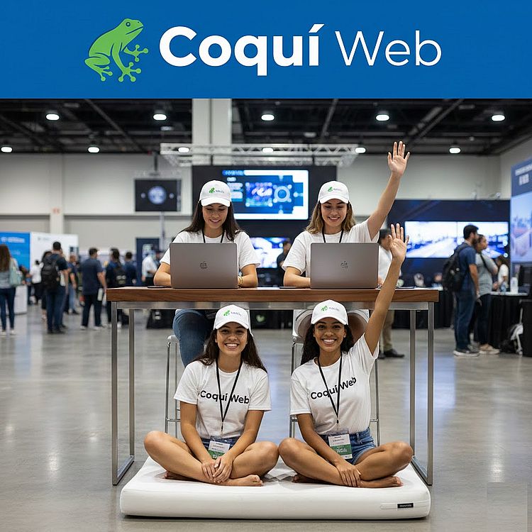 Coqui at Bolas Tech Expo